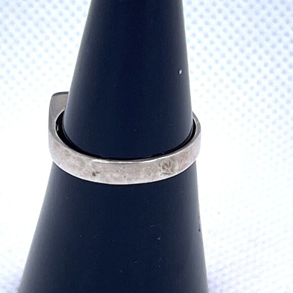 925 Sterling Silver Mexico Abalone Channel Inlay Iridescent Ring Size 6.25 VTG - Picture 3 of 15